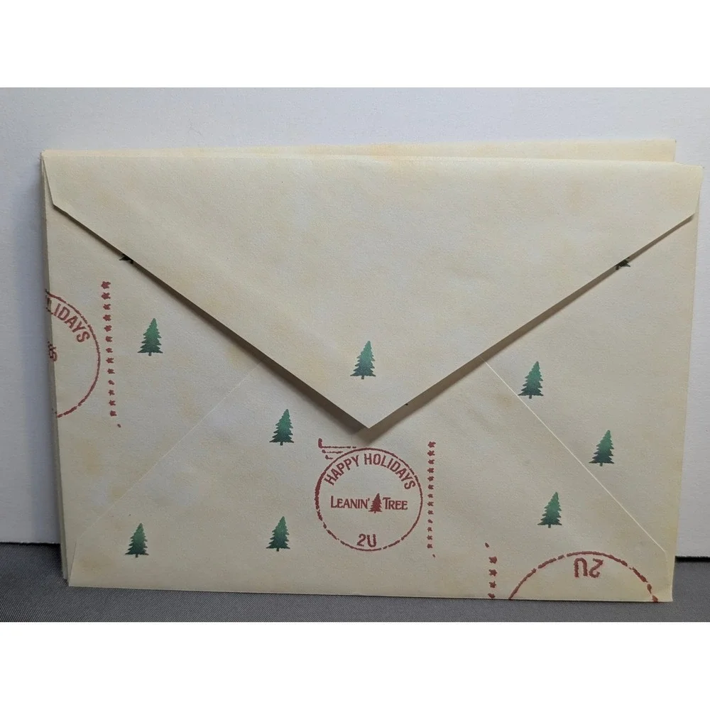 Leanin Tree C72004 Pig Bulldog Christmas Cards 8 with Envelopes Partial Box